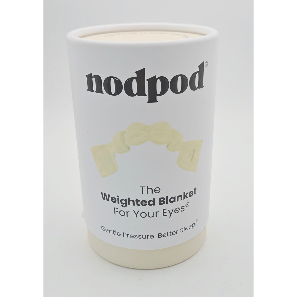 Nodpod Weighted Sleep Mask The Weighted Blanket For Your Eyes Cream White New